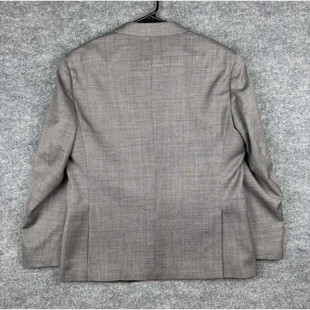 Montagna Oxford Sport Coat Mens 40S Gray Super 120s Merino Wool Blazer Italy